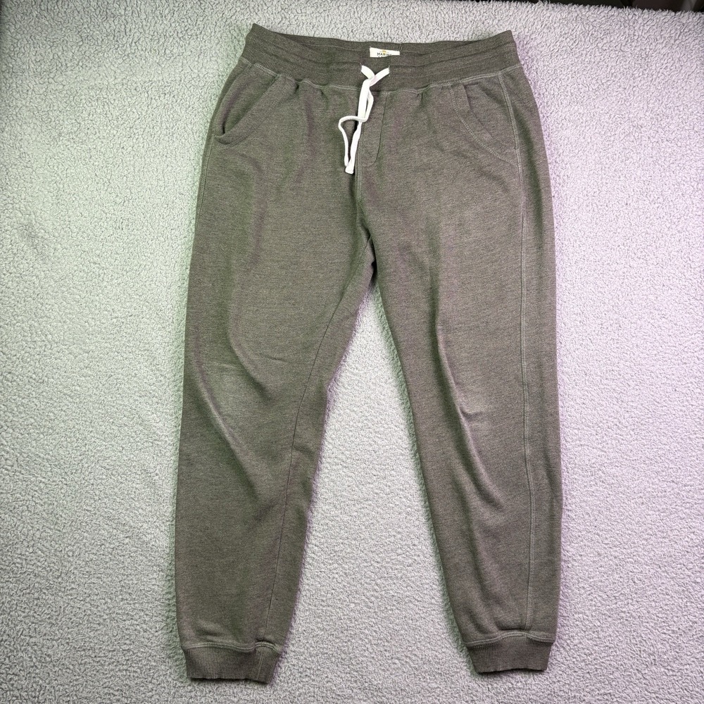 Marine Layer Sweatpants Mens Medium Green Jogger Cotton Lounge
